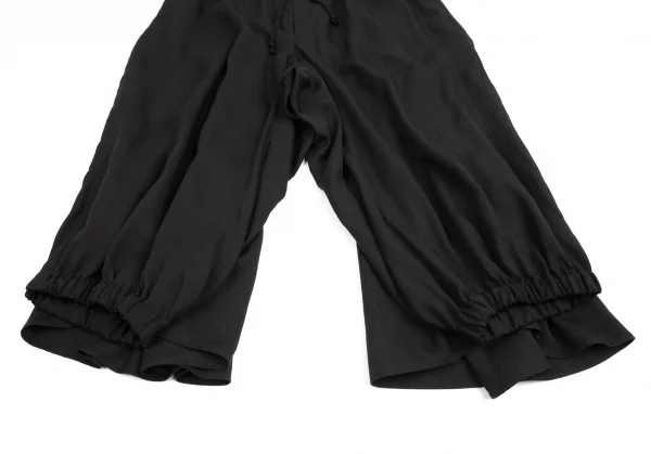 レギュレーション ヨウジヤマモトメンREGULATION Yohji Yamamoto MEN セルロースツイルカラスパンツ 黒2 K-113722_011