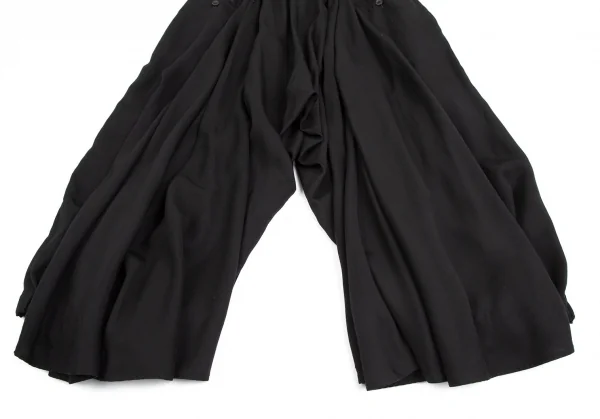 レギュレーション ヨウジヤマモトメンREGULATION Yohji Yamamoto MEN セルロースツイルカラスパンツ 黒2 K-113722_002