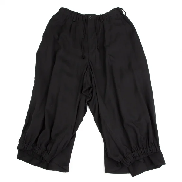 レギュレーション ヨウジヤマモトメンREGULATION Yohji Yamamoto MEN セルロースツイルカラスパンツ 黒2 K-113722_005