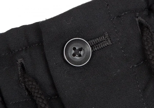 レギュレーション ヨウジヤマモトメンREGULATION Yohji Yamamoto MEN セルロースツイルカラスパンツ 黒2 K-113722_008