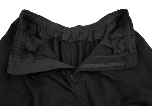 レギュレーション ヨウジヤマモトメンREGULATION Yohji Yamamoto MEN セルロースツイルカラスパンツ 黒2 K-113722_009