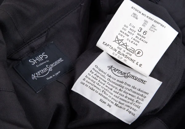 シップス エクスクルーシブ バイ キャプテンサンシャインSHIPS Exclusive by KAPTAIN SUNSHINE 別注スーパー100’SウールM-51モッズコート 紺36 K-113742_019