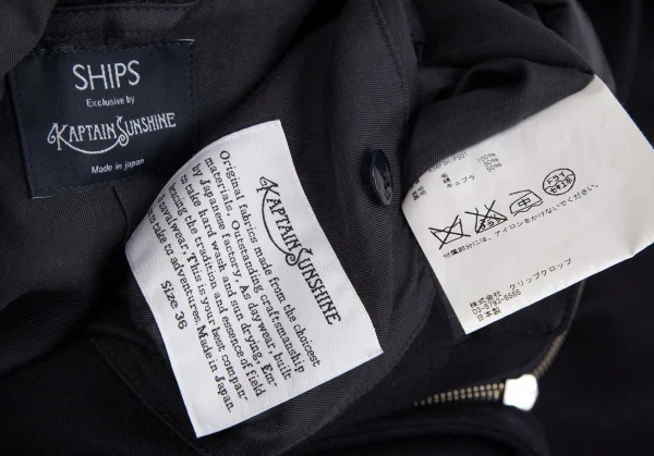 シップス エクスクルーシブ バイ キャプテンサンシャインSHIPS Exclusive by KAPTAIN SUNSHINE 別注スーパー100’SウールM-51モッズコート 紺36 K-113742_020