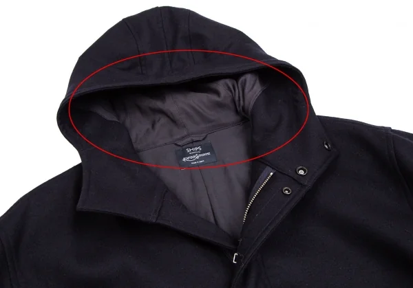 シップス エクスクルーシブ バイ キャプテンサンシャインSHIPS Exclusive by KAPTAIN SUNSHINE 別注スーパー100’SウールM-51モッズコート 紺36 K-113742_005