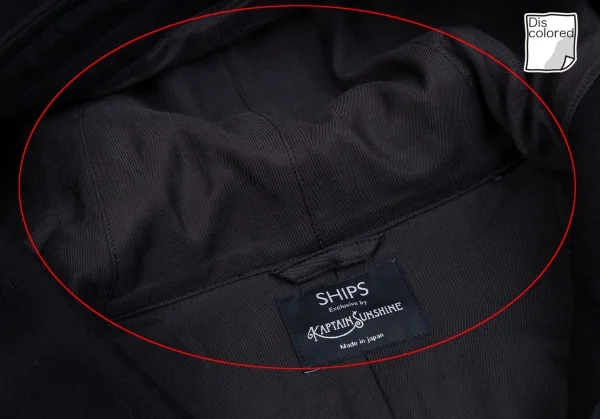 シップス エクスクルーシブ バイ キャプテンサンシャインSHIPS Exclusive by KAPTAIN SUNSHINE 別注スーパー100’SウールM-51モッズコート 紺36 K-113742_006