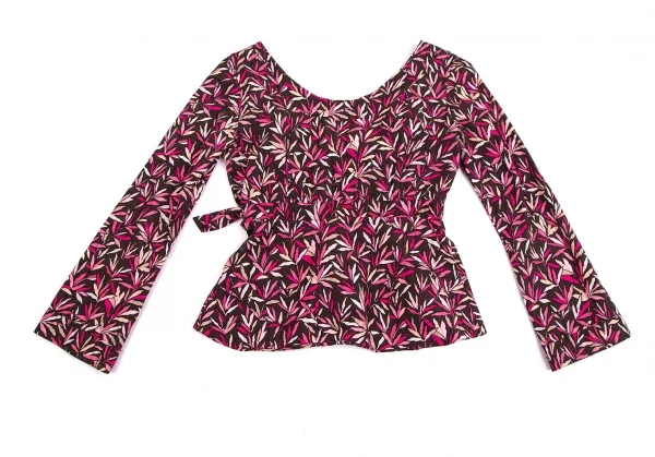 MARNI Gather Waist Botanical Print Tops K-113747_011