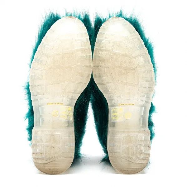 ジェフリーキャンベルJeffrey Campbell モンスターファープラットフォームシューズ ブルーグリーン37(23.5) K-113760_015