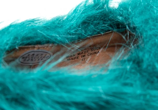 ジェフリーキャンベルJeffrey Campbell モンスターファープラットフォームシューズ ブルーグリーン37(23.5) K-113760_017