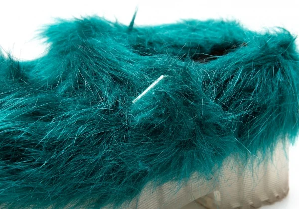 ジェフリーキャンベルJeffrey Campbell モンスターファープラットフォームシューズ ブルーグリーン37(23.5) K-113760_006