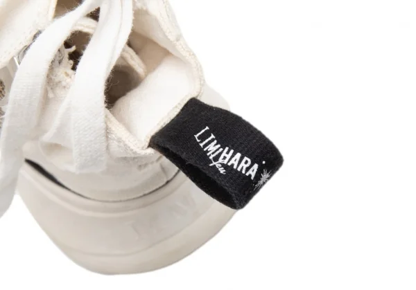 リミフゥ×ミハラヤスヒロLIMI feu×MIHARA YASUHIRO ねじれキャンバスハイカットスニーカー 白37(23.5) K-113763_015