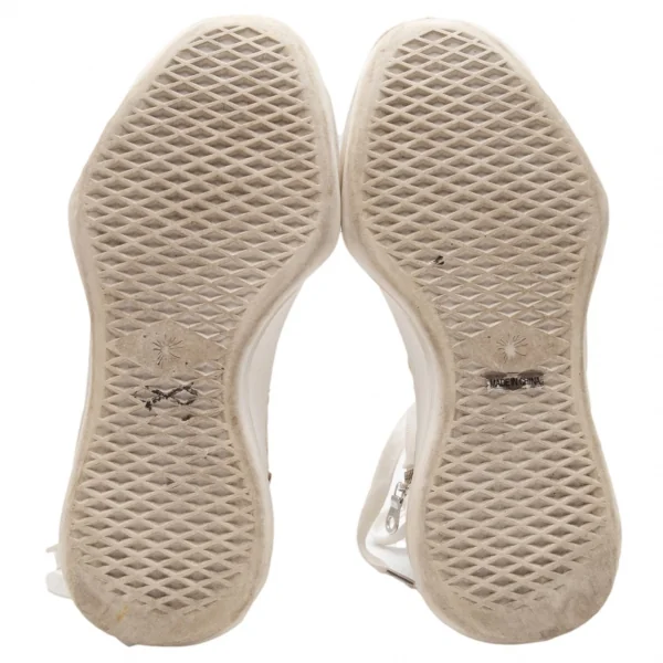 リミフゥ×ミハラヤスヒロLIMI feu×MIHARA YASUHIRO ねじれキャンバスハイカットスニーカー 白37(23.5) K-113763_016