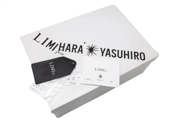 リミフゥ×ミハラヤスヒロLIMI feu×MIHARA YASUHIRO ねじれキャンバスハイカットスニーカー 白37(23.5) K-113763_017