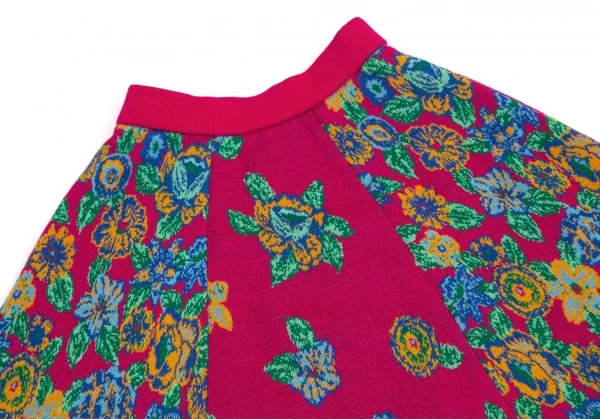 ケンゾーKENZO サイケデリックフラワージャガードニットセットアップ ピンクマルチM K-113767_014