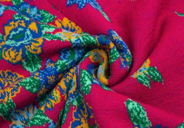 ケンゾーKENZO サイケデリックフラワージャガードニットセットアップ ピンクマルチM K-113767_019