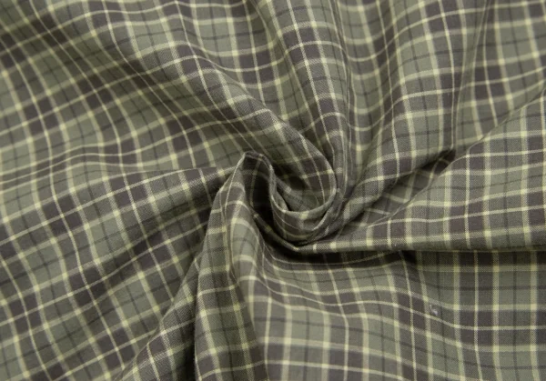 マドモアゼルノンノンMademoiselle NON NON コットンチェックダブルポケットシャツ 緑L位 K-113774_016