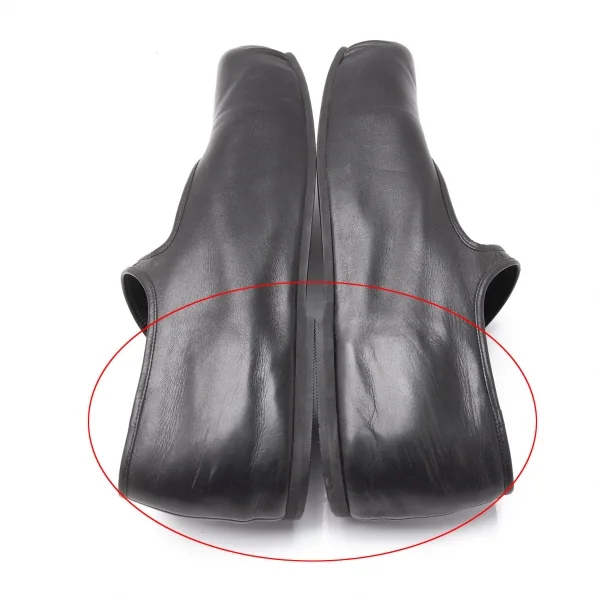 コムデギャルソンCOMME des GARCONS レザートゥギャザーメリージェーンシューズ 黒24.5 K-113800_010