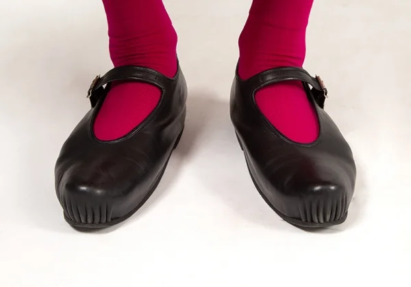 コムデギャルソンCOMME des GARCONS レザートゥギャザーメリージェーンシューズ 黒24.5 K-113800_015