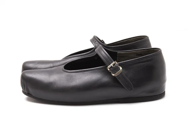 コムデギャルソンCOMME des GARCONS レザートゥギャザーメリージェーンシューズ 黒24.5 K-113800_004