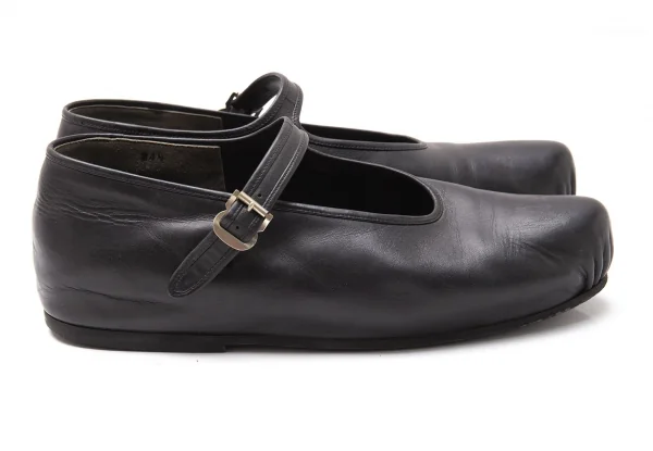 コムデギャルソンCOMME des GARCONS レザートゥギャザーメリージェーンシューズ 黒24.5 K-113800_006