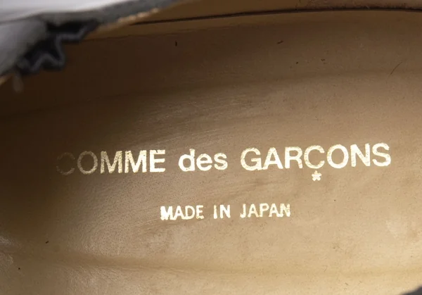 コムデギャルソンCOMME des GARCONS ホールデザインレザーシューズ 黒24.5 K-113804_017