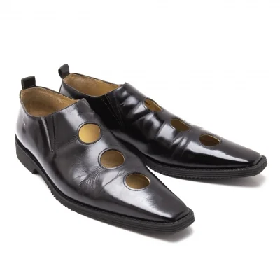 コムデギャルソンCOMME des GARCONS ホールデザインレザーシューズ