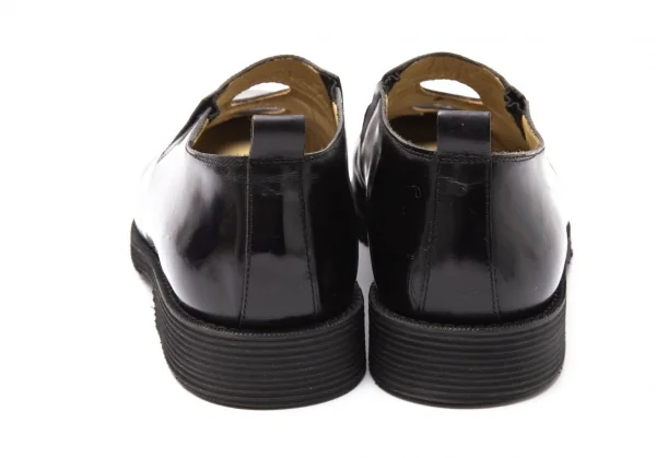 コムデギャルソンCOMME des GARCONS ホールデザインレザーシューズ 黒24.5 K-113804_006