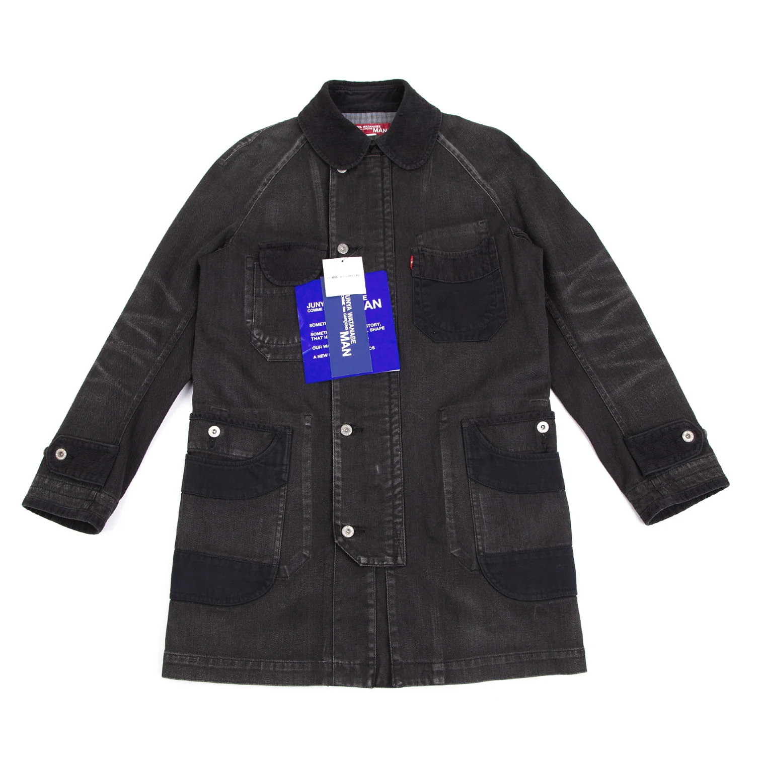 中華のおせち贈り物 Levi's x MAN WATANABE JUNYA Corduroy S Black Coat Switching ジャケット・アウター