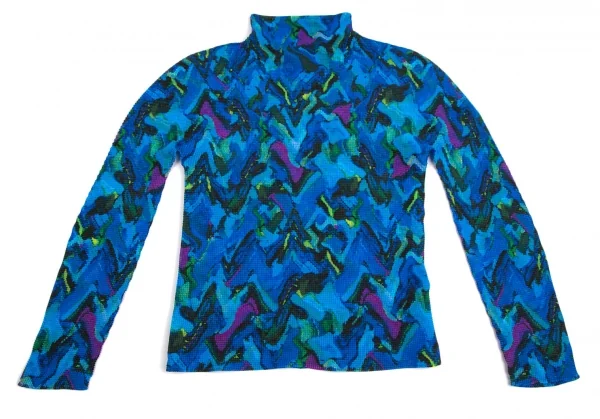 イッセイミヤケ ミーISSEY MIYAKE me マーブルプリントストレッチ