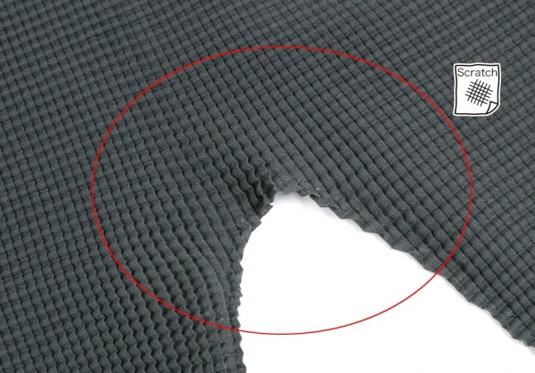 イッセイミヤケ ミーISSEY MIYAKE me ストレッチプリーツ5分袖カットソー チャコールF K-113814_005