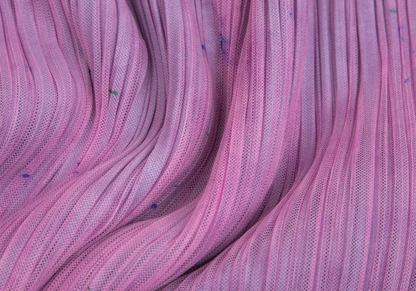 プリーツプリーズPLEATS PLEASE フラワーチュールレイヤード七分袖カットソー 紫青3 K-113841_012