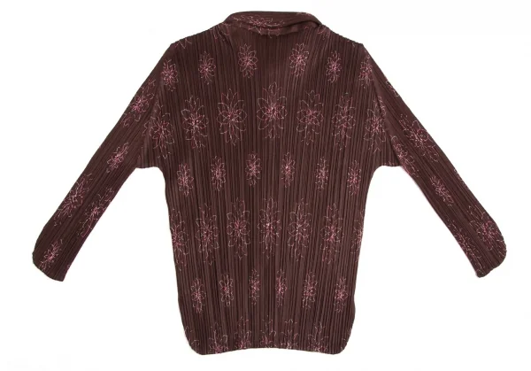 PLEATS PLEASE Floral Embroidery Pleats Shirt K-113848_010