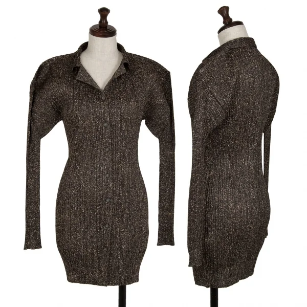 PLEATS PLEASE Marble Printed Shirt & Skirt K-113853_002