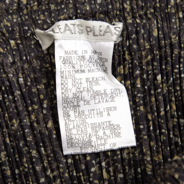 PLEATS PLEASE Marble Printed Shirt & Skirt K-113853_019