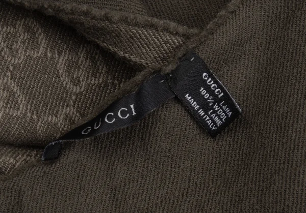 グッチGUCCI GG柄フリンジマフラー グレージュ K-113862_008