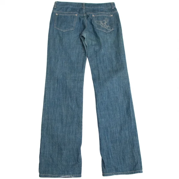 ヴィヴィアンウエストウッド レッドレーベルVivienne Westwood Red Label オーブ刺繍デニムパンツ 青3 K-113871_012