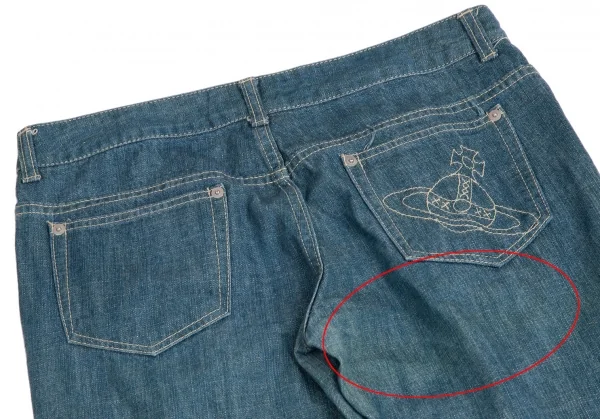 ヴィヴィアンウエストウッド レッドレーベルVivienne Westwood Red Label オーブ刺繍デニムパンツ 青3 K-113871_013