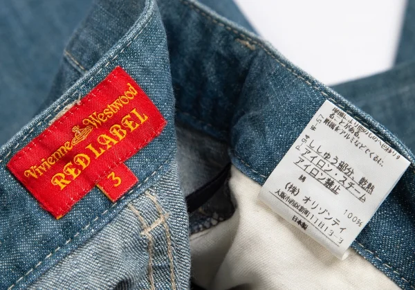 ヴィヴィアンウエストウッド レッドレーベルVivienne Westwood Red Label オーブ刺繍デニムパンツ 青3 K-113871_018