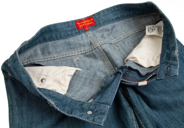 ヴィヴィアンウエストウッド レッドレーベルVivienne Westwood Red Label オーブ刺繍デニムパンツ 青3 K-113871_007