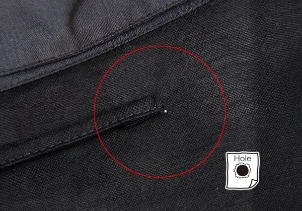 ジャンポールゴルチエJean Paul GAULTIER 襟異素材切替スキッパーカットソー 黒48 K-113878_014