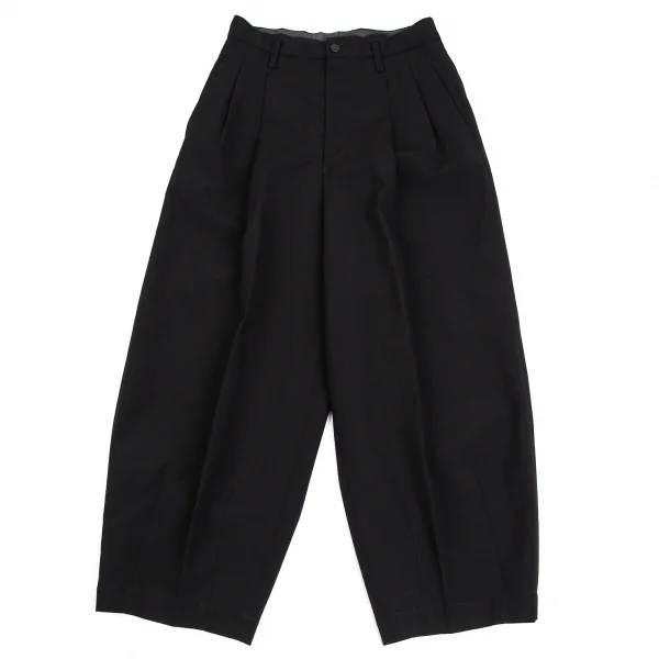 トリココムデギャルソンtricot COMME des GARCONSウールツータックパンツ 黒M K-113891_001
