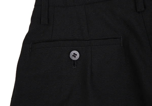 トリココムデギャルソンtricot COMME des GARCONSウールツータックパンツ 黒M K-113891_010