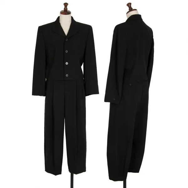 トリココムデギャルソンtricot COMME des GARCONSウールツータックパンツ 黒M K-113891_012