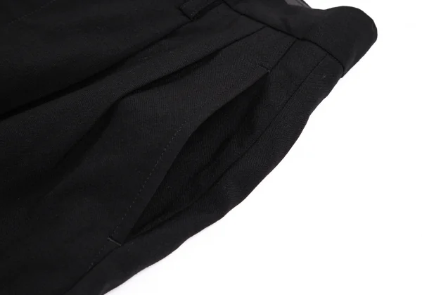 トリココムデギャルソンtricot COMME des GARCONSウールツータックパンツ 黒M K-113891_006