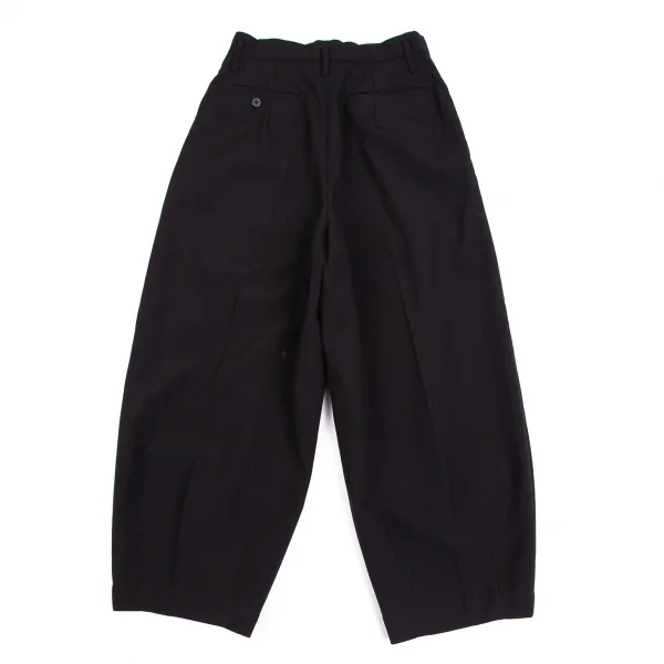 トリココムデギャルソンtricot COMME des GARCONSウールツータックパンツ 黒M K-113891_009