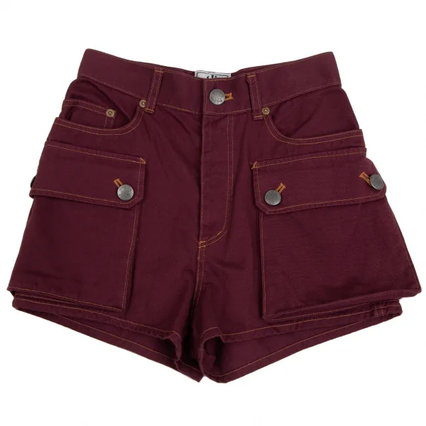 ゴルチエジーンズGAULTIER JEAN'S カーゴポケットショートパンツ 紫40 K-113895_001