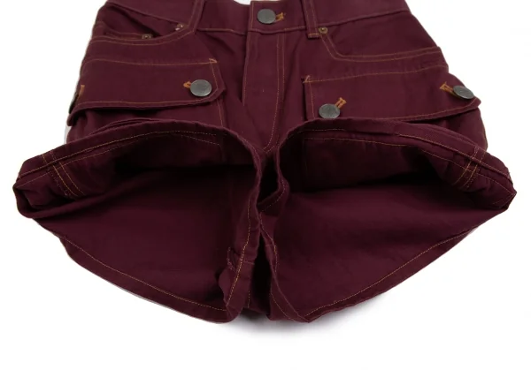 ゴルチエジーンズGAULTIER JEAN'S カーゴポケットショートパンツ 紫40 K-113895_010