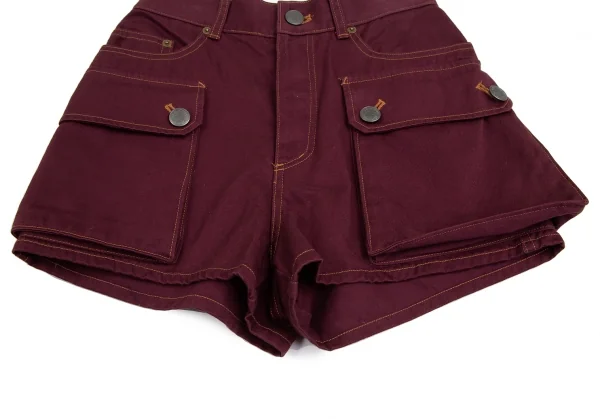 ゴルチエジーンズGAULTIER JEAN'S カーゴポケットショートパンツ 紫40 K-113895_008