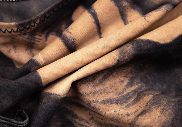 ジャンポールゴルチエ マイユJean Paul GAULTIER MAILLE モナリザプリントストレッチレオタードスイムウェア ベージュグレーS K-113900_011