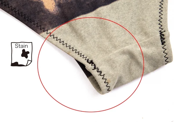 ジャンポールゴルチエ マイユJean Paul GAULTIER MAILLE モナリザプリントストレッチレオタードスイムウェア ベージュグレーS K-113900_009