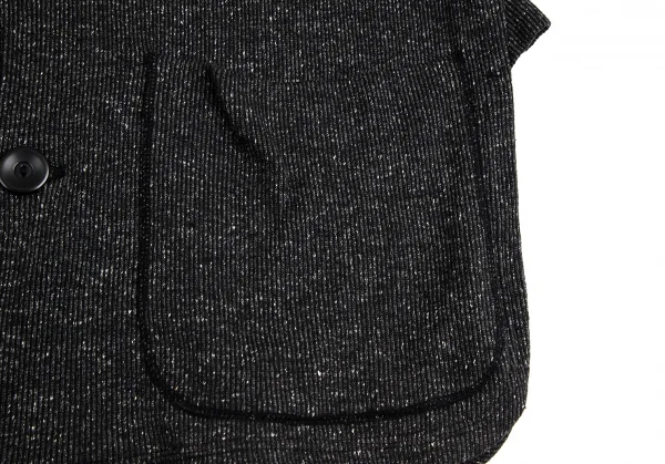 ジャンポールゴルチエ ファムJean Paul GAULTIER FEMME シルクコットンパイピングロングジャケット チャコール40 K-113905_011